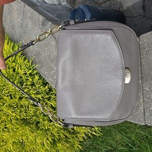 Kate Spade New York Mulberry Street Alecia Crossbody Gray Leather Bag